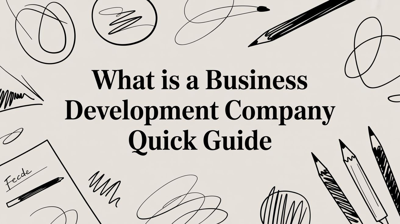 Business professionals reviewing BDC investment documents and portfolio analysis.