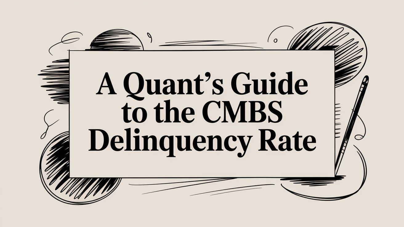 CMBS delinquency rate analysis showing data pipeline from SEC filings to risk models.