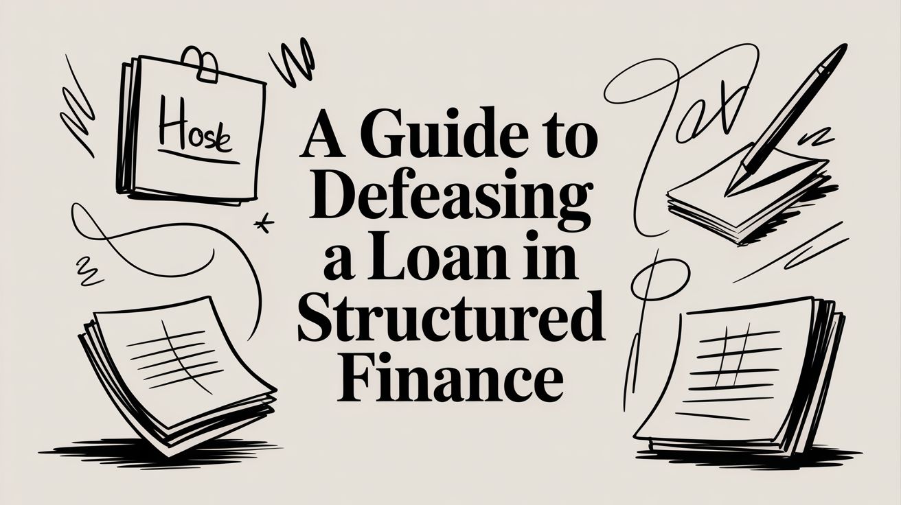 Defeasing a loan data flow diagram showing collateral substitution process.