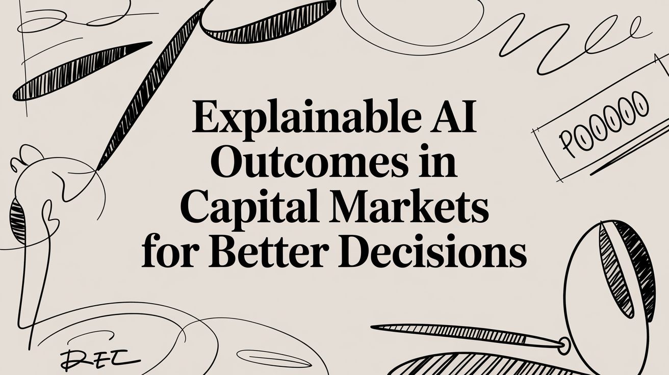 Explainable AI diagram showing transparent model outputs with data lineage.