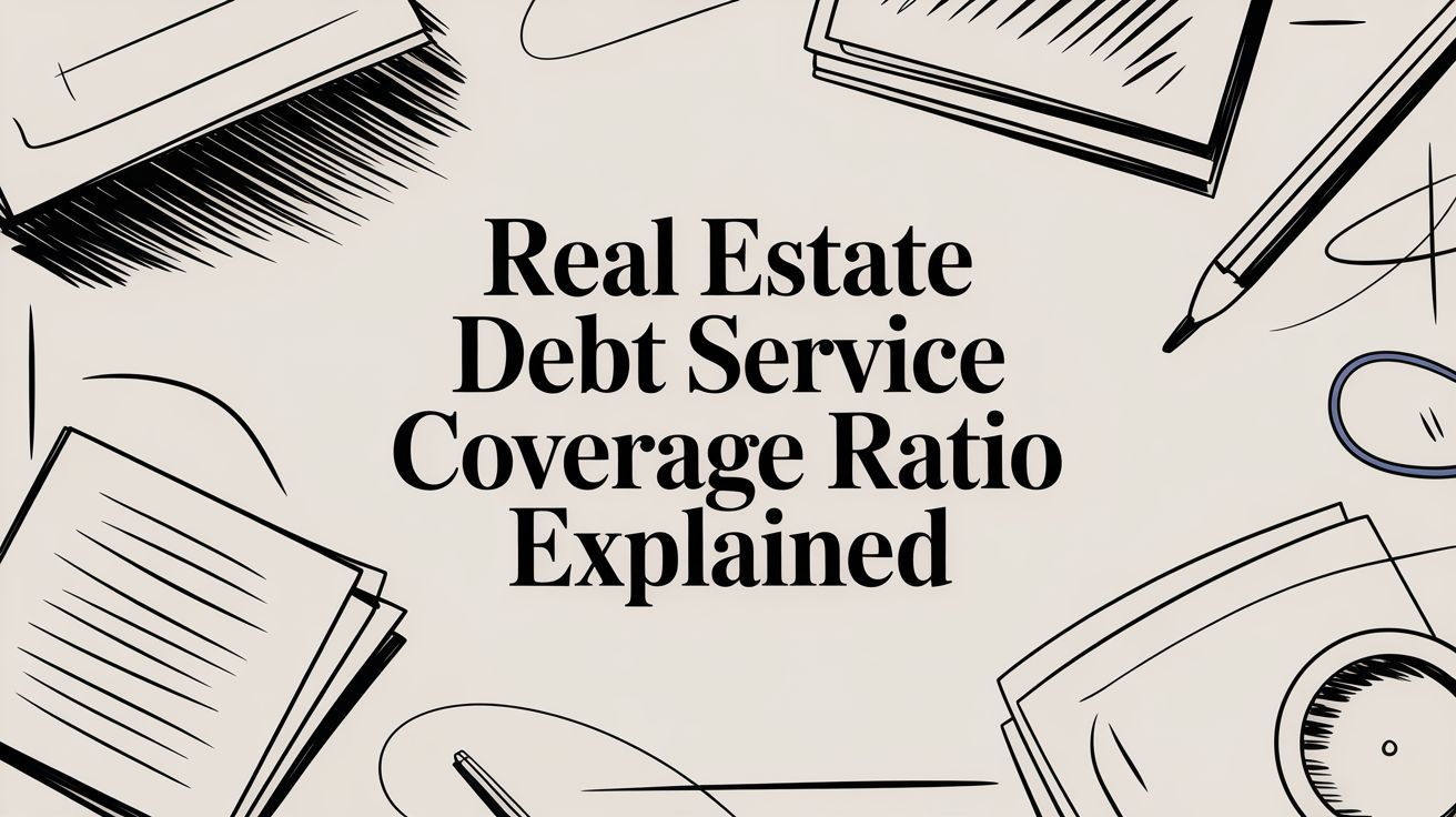 Real estate financial analysis demonstrating debt service coverage ratio calculation and benchmarks.