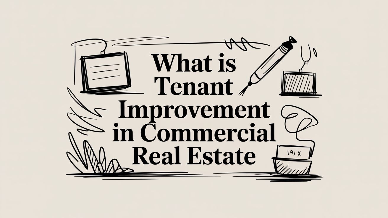 Guide to tenant improvements in commercial real estate and CMBS analysis.