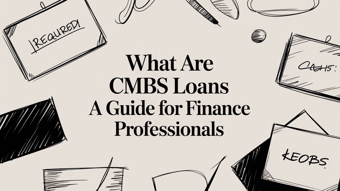 CMBS loans data lineage flowchart showing loan underwriting and securitization process.